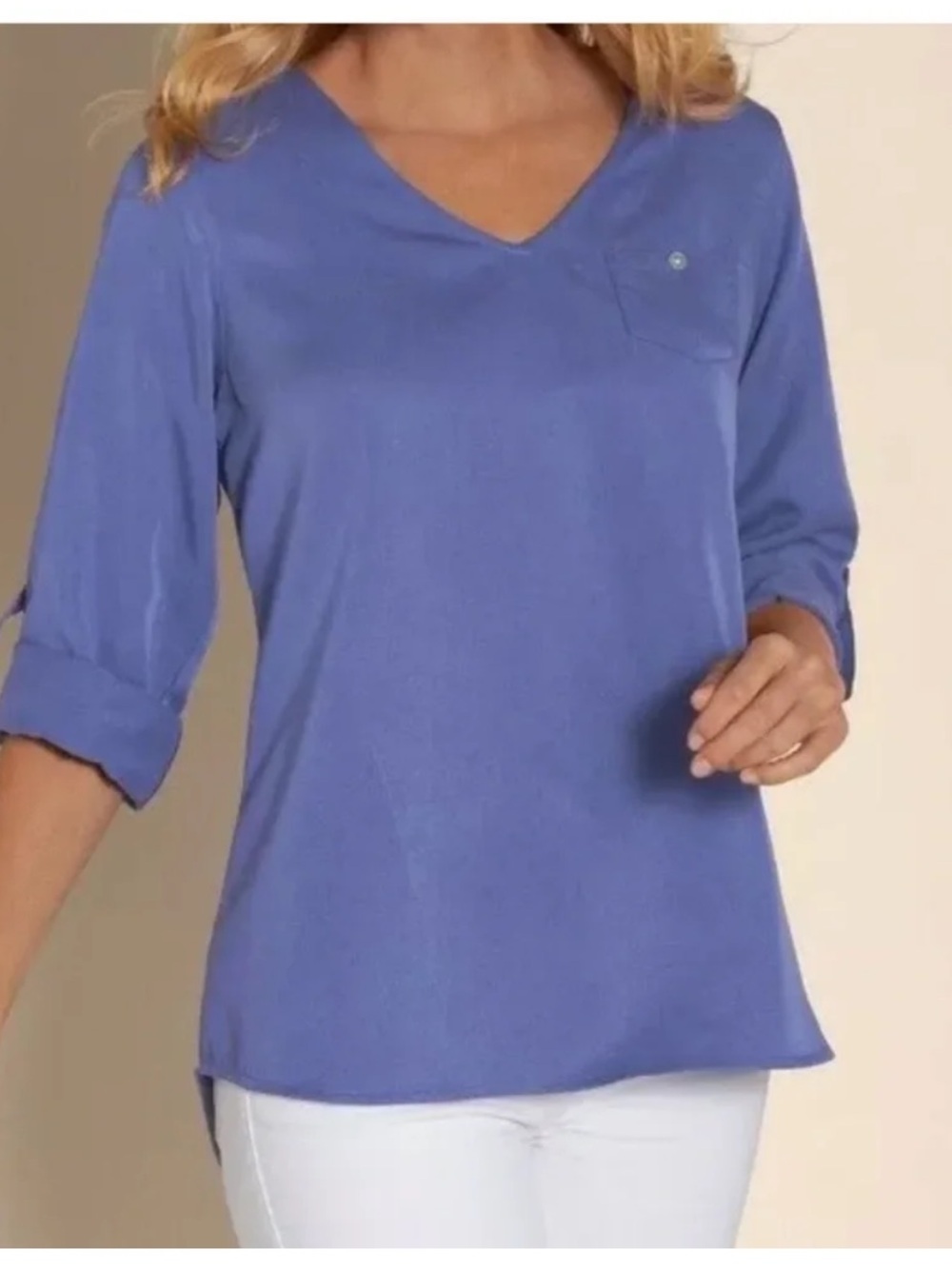 Soft Surroundings V-Neck Tencel
Tunic Il Blouse size XL